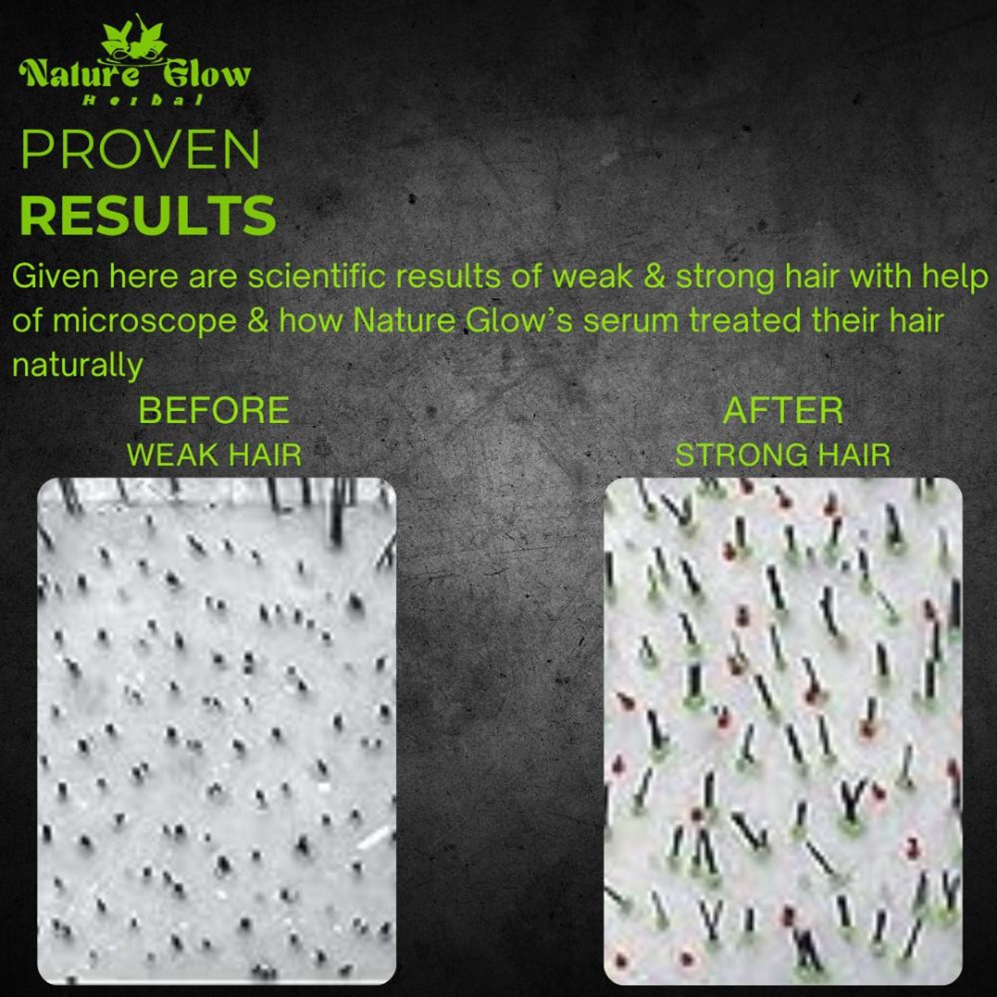 Nature Glow Herbal High Gloss Strengthen Hair Serum | Grocsy