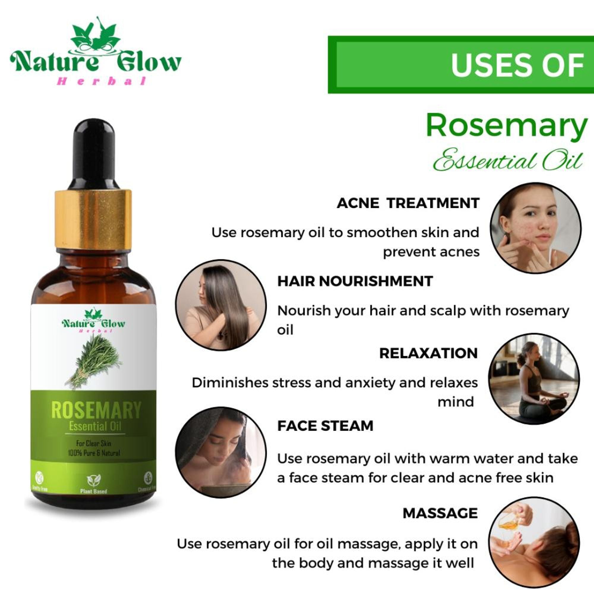 Nature Glow Herbal Pure And Natural Aromatherapy Oil | Grocsy