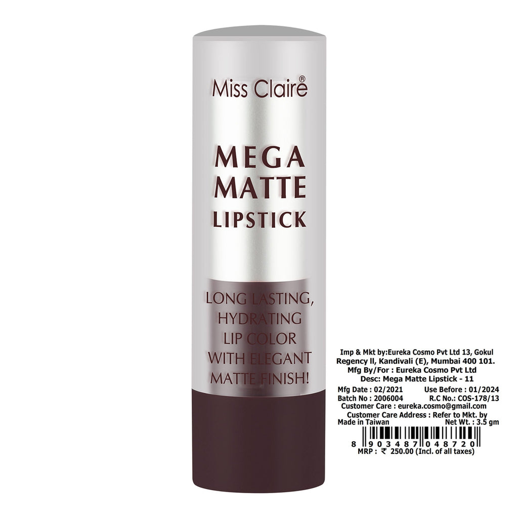 Miss Claire Mega Matte Lipstick - 11 | Grocsy
