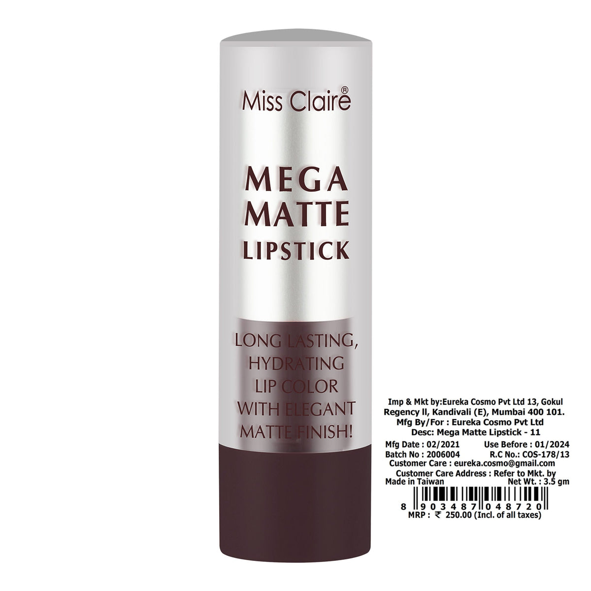 Miss Claire Mega Matte Lipstick - 11 | Grocsy