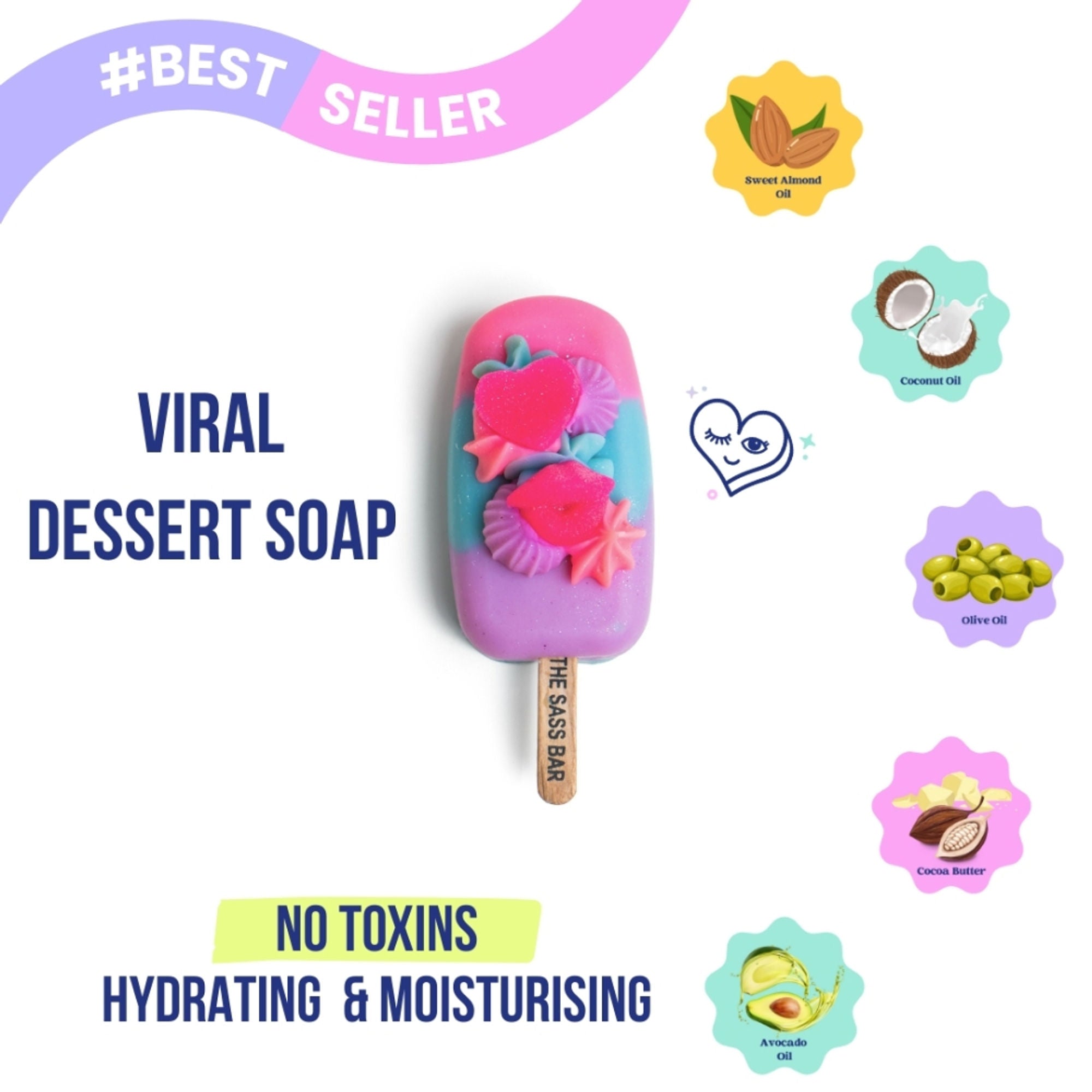 The Sass Bar Flower Bomb Popsicle Soap | Grocsy