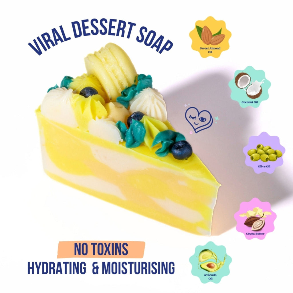The Sass Bar Lemon Blueberry Cake Soap | Grocsy