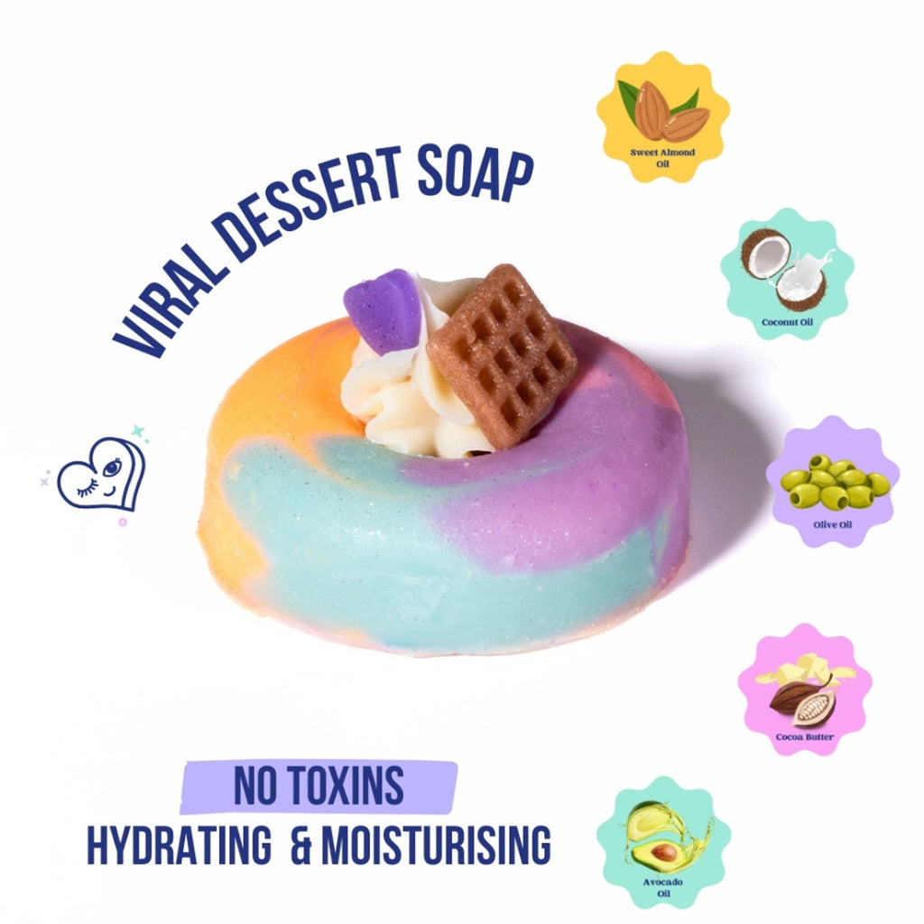 The Sass Bar Whipped Cream Sunset Donut Soap | Grocsy