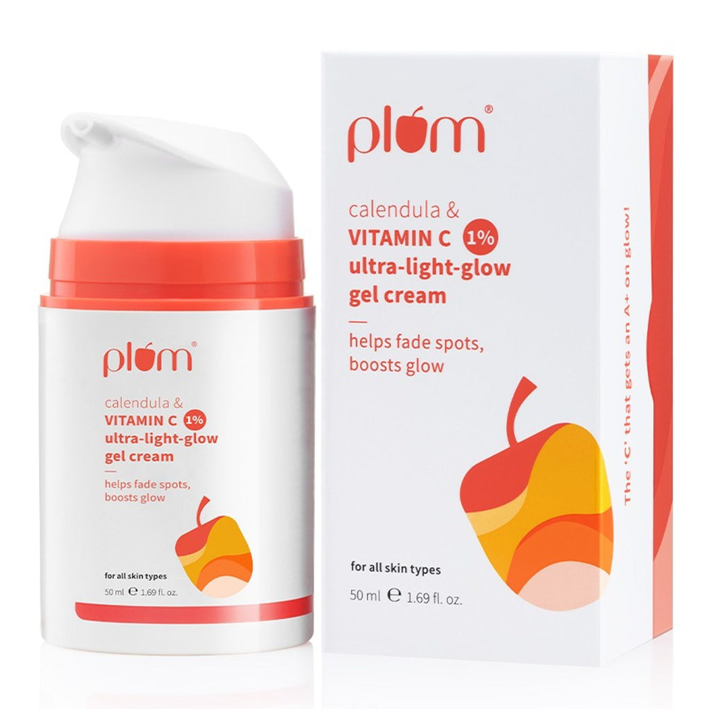 Plum 1% Vitamin C Ultra-Light-Glow Boosting Gel Cream | Grocsy