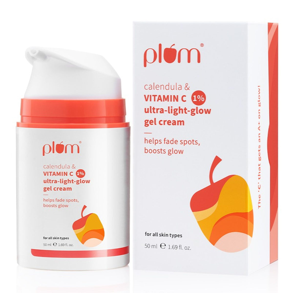 Plum 1% Vitamin C Ultra-Light-Glow Boosting Gel Cream | Grocsy