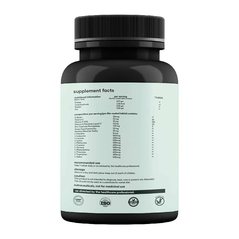 Mars By GHC Hair Biotin Tablets with Keratin, Amino Acids, Grape Seed | Grocsy