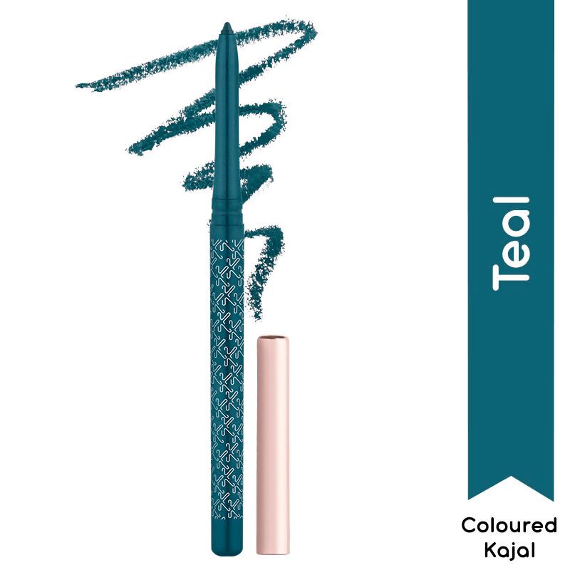 Kay Beauty By Katrina Kaif 24HR Coloured Matte Kajal - Teal | Grocsy