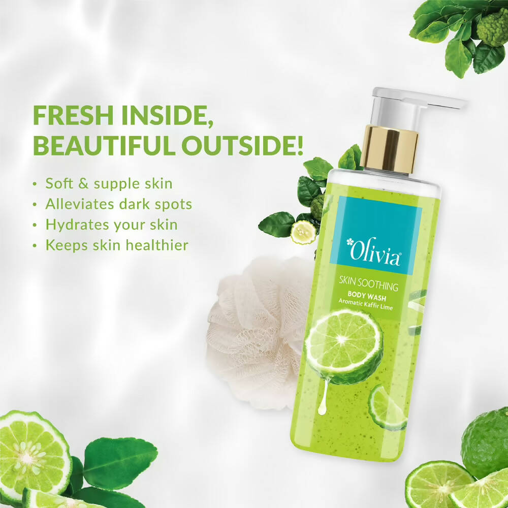 Olivia Skin Soothing Body Wash Aromatic Kaffir Lime | Grocsy