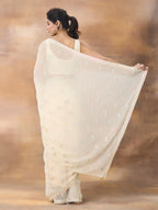 kasee Floral Embroidered Saree | Grocsy