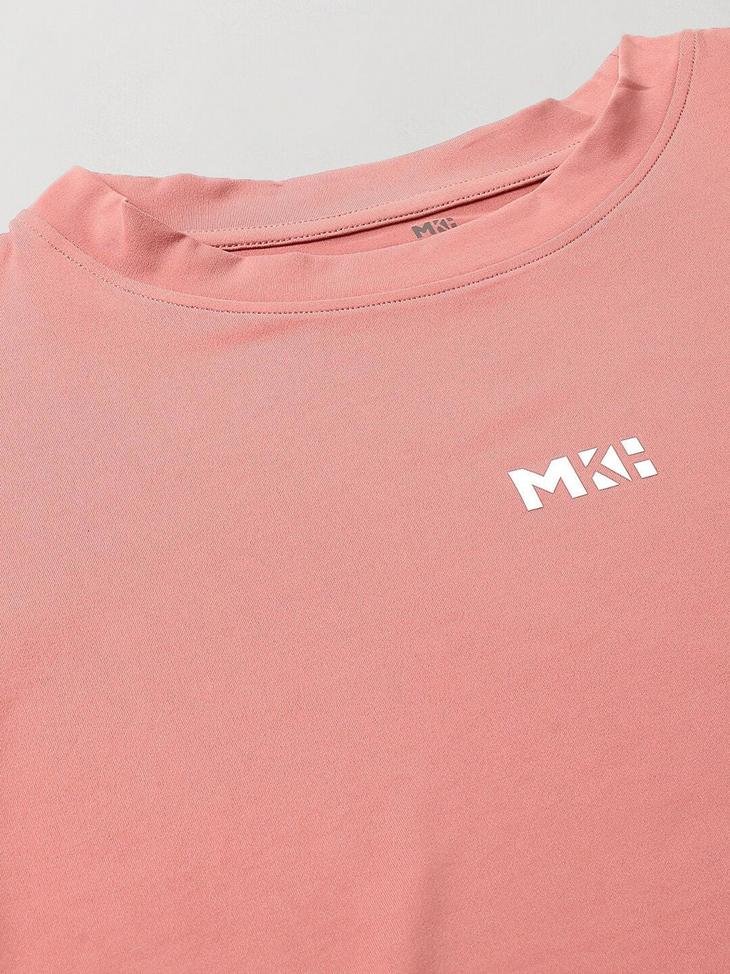 MKH Round Neck Short Sleeves Dri-FIT Yoga Sports Crop T-shirt | Grocsy