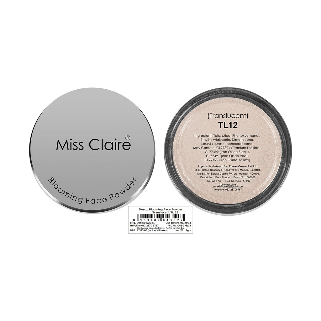 Miss Claire Blooming Face Powder - Translucent Tl12 | Grocsy