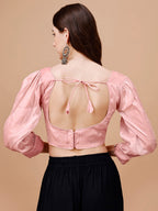 Tikhi Imli Sweetheart Neck Organza Saree Blouse | Grocsy