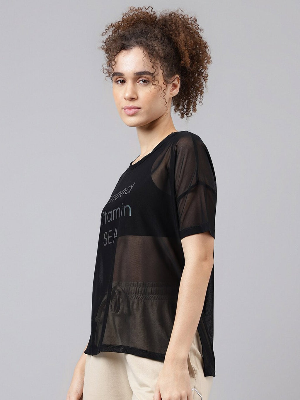 MKH Typography Printed Dri-Fit Relaxed Fit Training or Gym T-Shirt | Grocsy