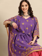 Sangria Women Ethnic Motifs Printed Kaftan Kurta | Grocsy