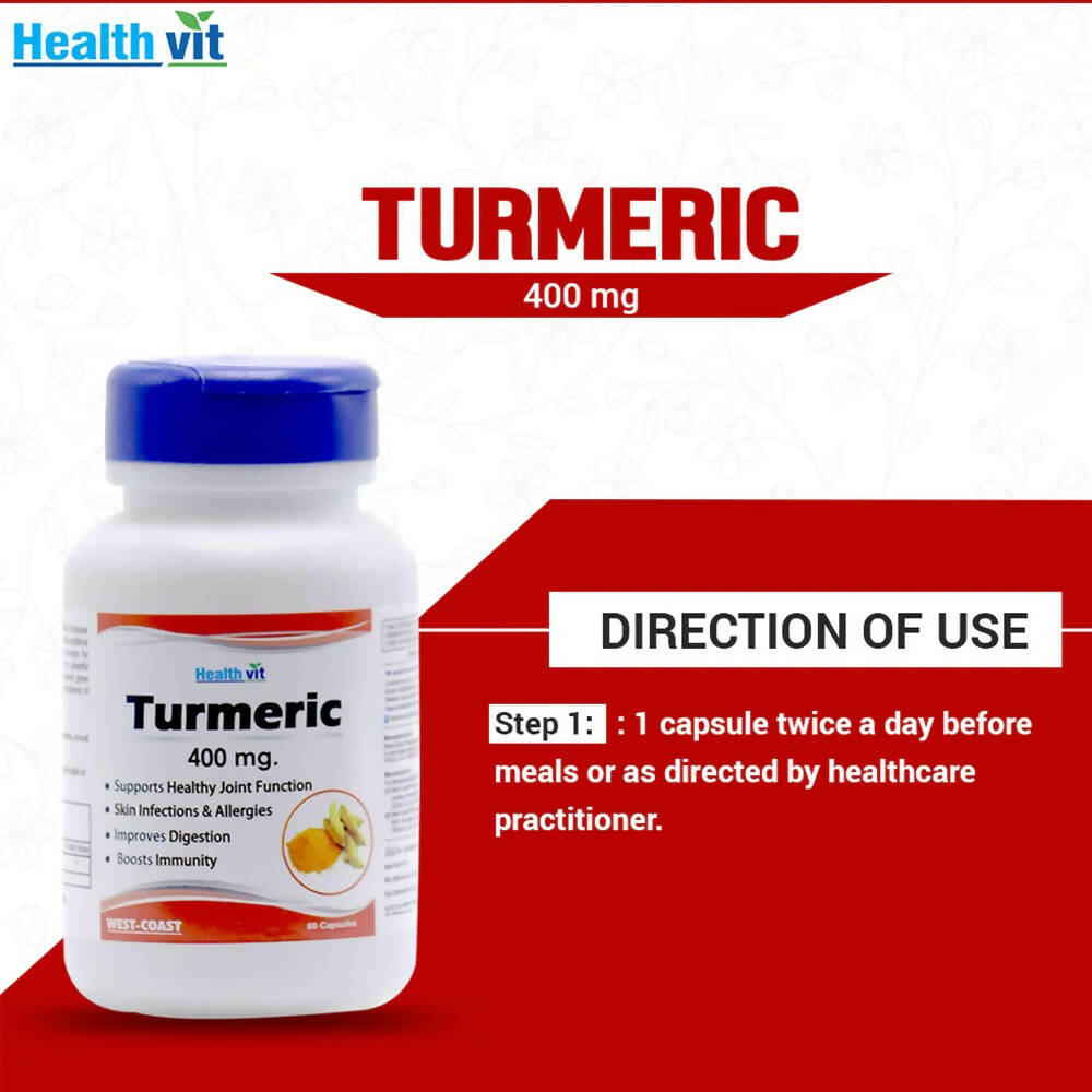 Healthvit Turmeric Capsules | Grocsy