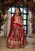 Women's Wedding Traditional Multi Dull Satin Lehenga Choli - Kaushlya | Grocsy