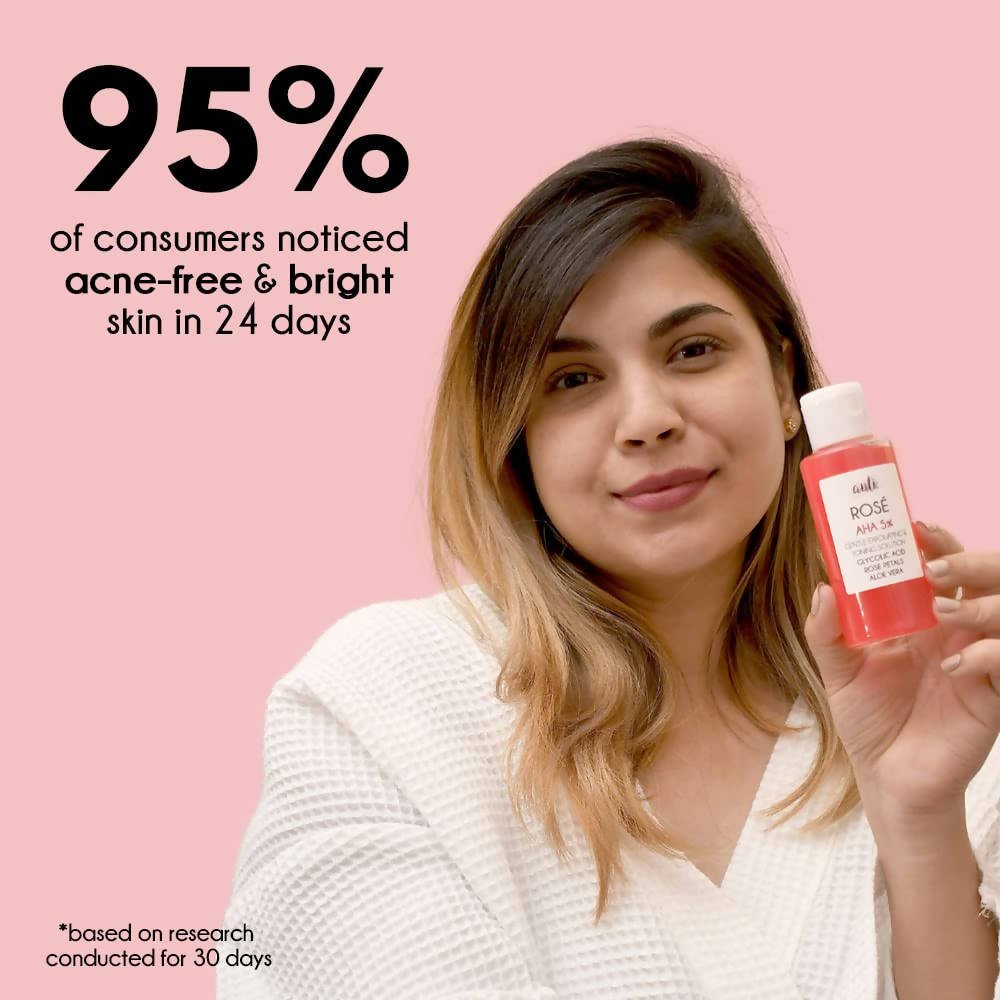 Auli Rose AHA 5% Gentle Exfoliating Face Toner | Grocsy