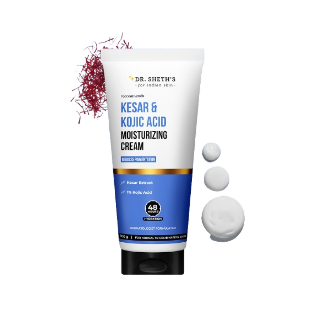 Dr. Sheth's Kesar & Kojic Acid Moisturizing Cream | Grocsy