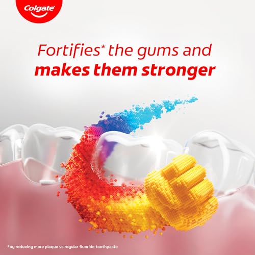 Colgate Total Plaque Release Toothpaste | Tooth Paste with Amino Foam & Zinc | Colgate Paste Toothpaste for Stronger Gums | 3X More Effective at Fighting Plaque - Natural Mint (80gm)(2.8 Ounce) | Grocsy