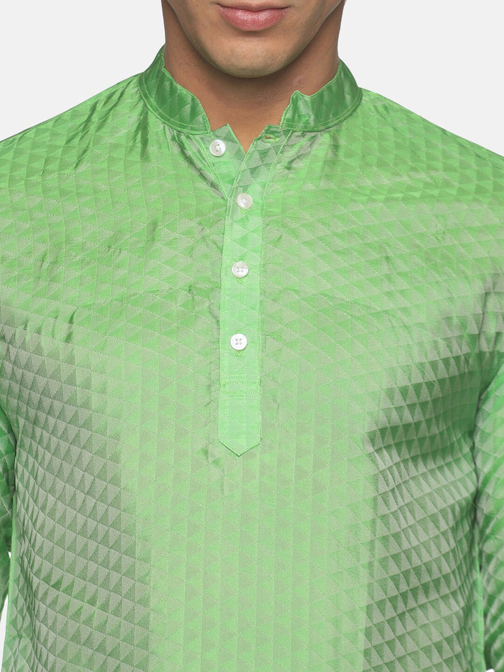 Sethukrishna Men Green Kurta with Pyjamas | Grocsy
