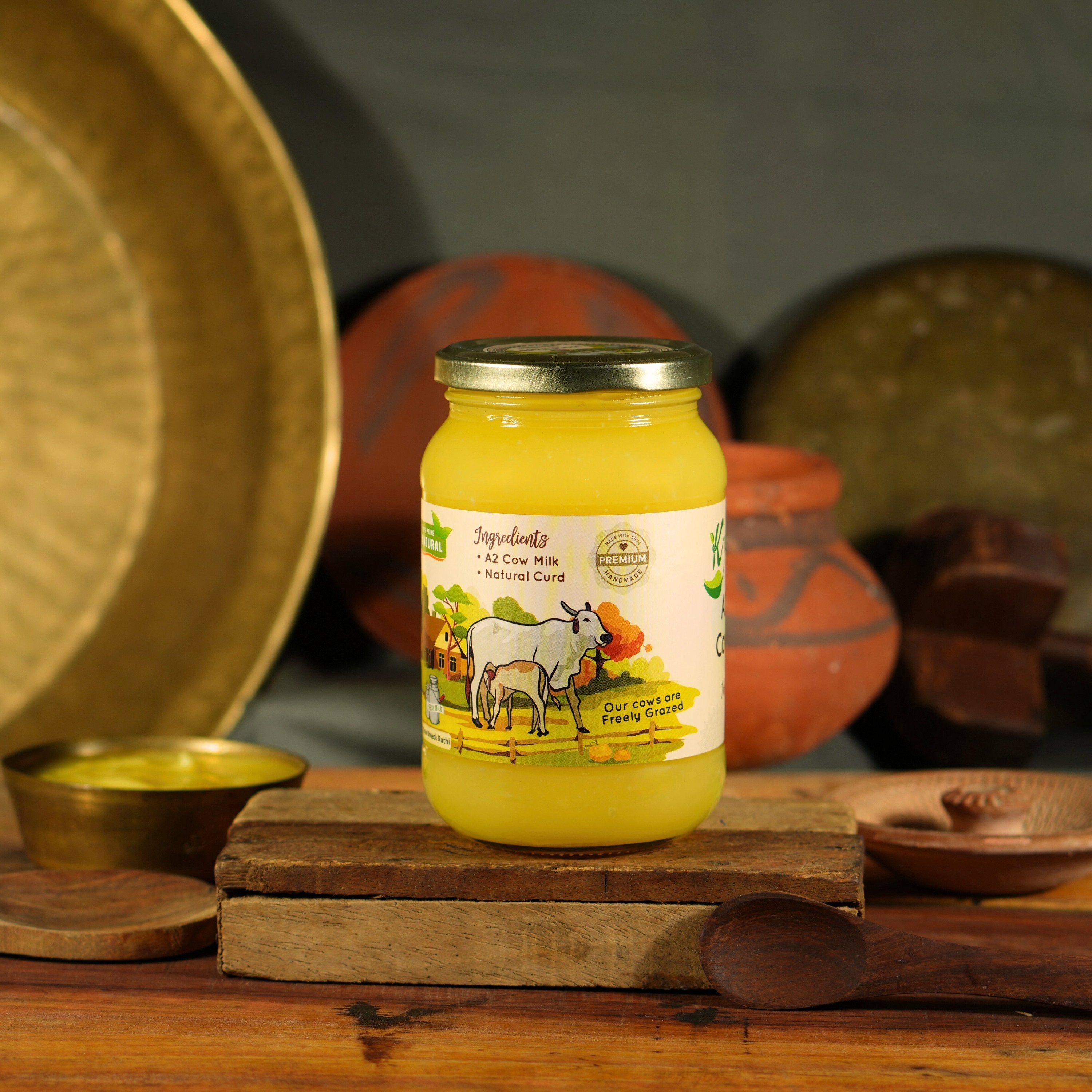 Kasutam A2 Desi Cow Bilona Ghee | Grocsy