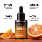 Botanic Hearth 15% Vitamin C Face Serum Targets Dark Spots, Sun Damage, Wrinkles to Brighten & Even Tone Skin | Grocsy