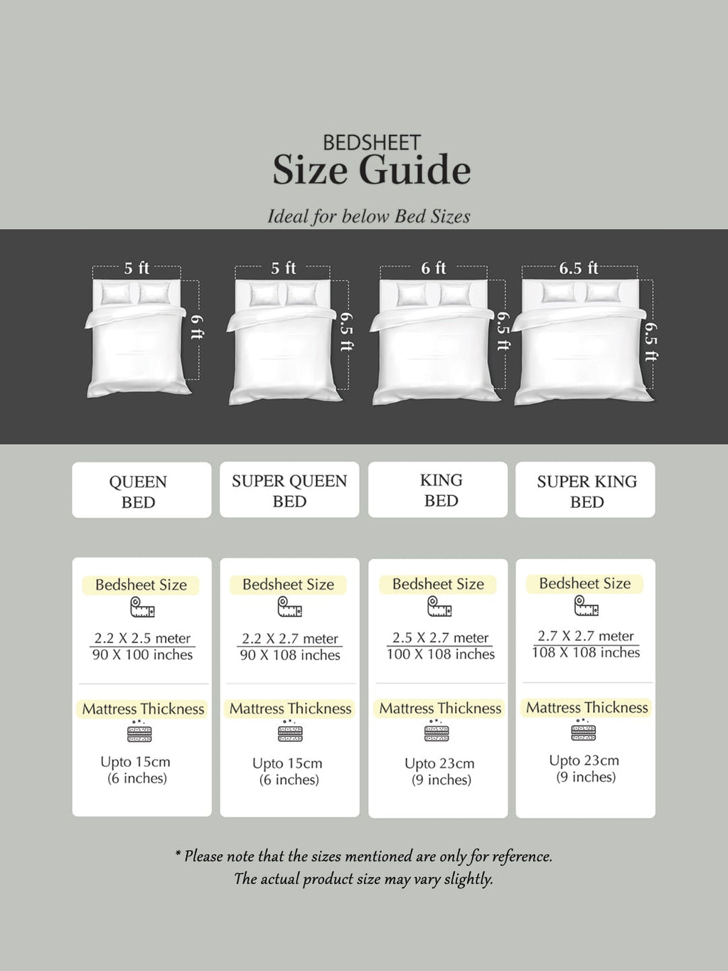 Rajasthan Decor Black & White Ethnic Motifs 144 TC Cotton 1 Queen Bedsheet with 2 Pillow Covers | Grocsy