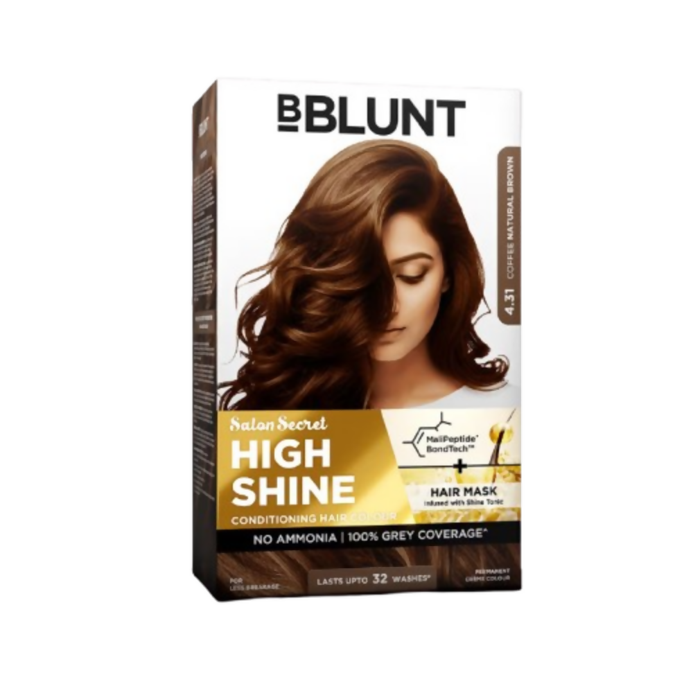 BBlunt Salon Secret High Shine Conditioning Hair Colour - Coffee Natural Brown | Grocsy