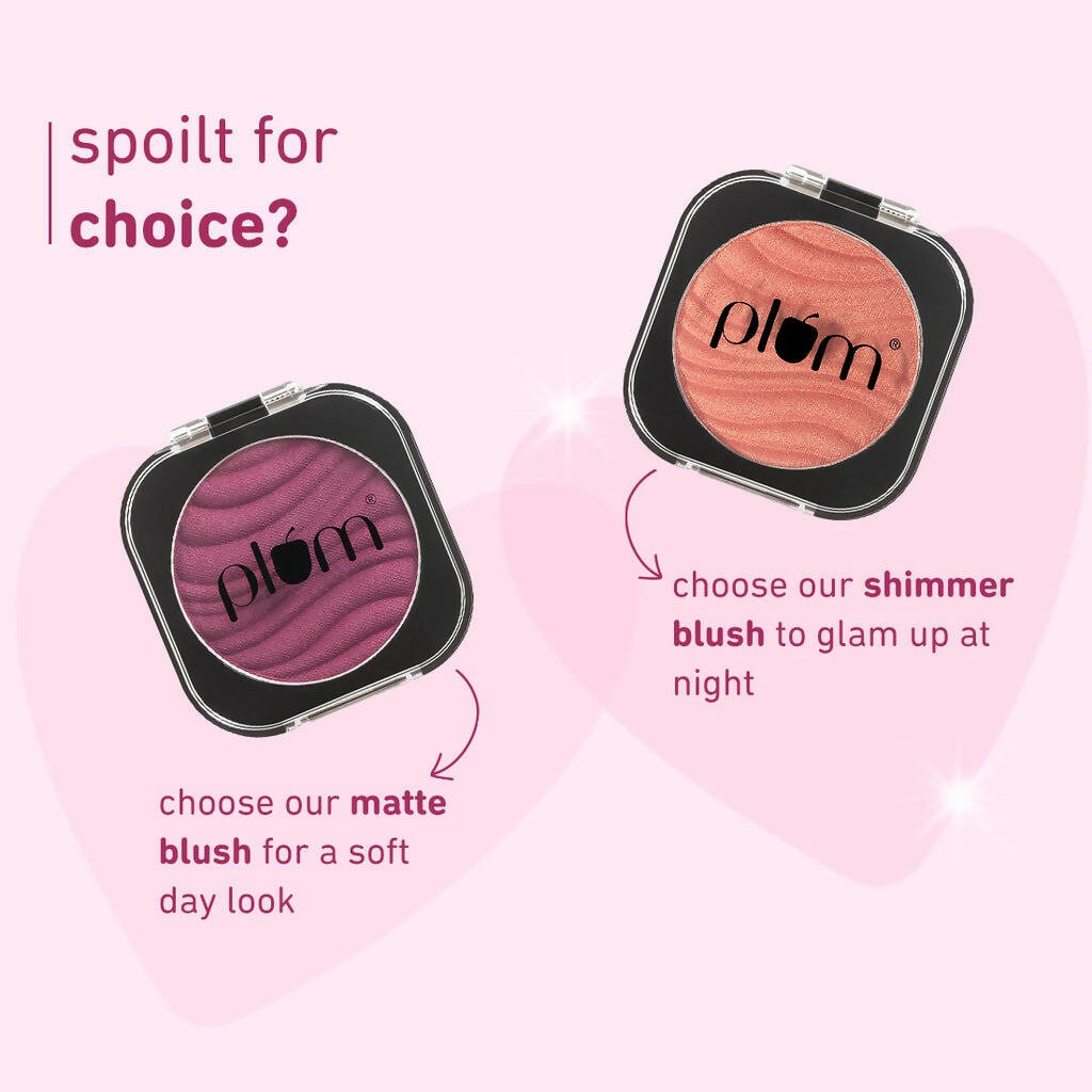 Plum Cheek-A-Boo Shimmer Blush 125 Pink About You | Grocsy