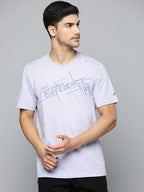 Alcis Men Typography Printed Anti Static Sports T-shirt | Grocsy