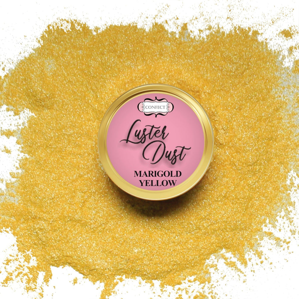 Confect Edible Luster Dust – Pack of 5 | Gold, White, Bronze, Yellow, Copper | | Grocsy
