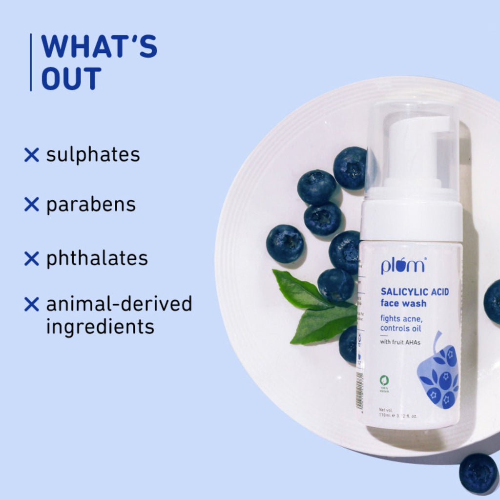 Plum 1% Encapsulated Salicylic Acid Foaming Face Wash | Grocsy