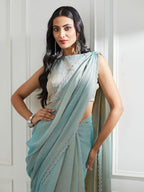 kasee Beads and Stones Pure Silk Saree | Grocsy