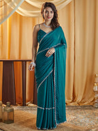kasee Beads and Stones Pure Chiffon Saree | Grocsy