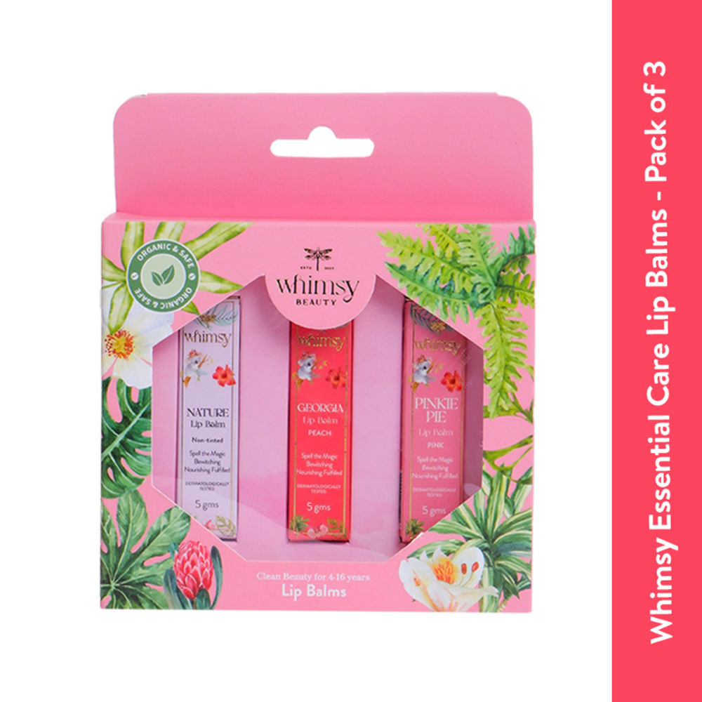 Whimsy Beauty Safe & Organic Essential Care Lip Balm Kit | Grocsy