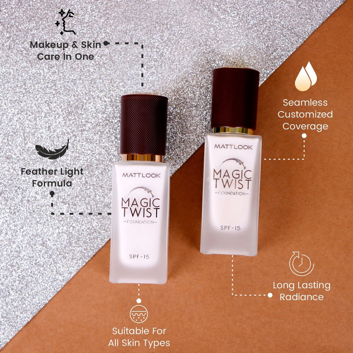Matt Look Magic Twist Foundation | Grocsy