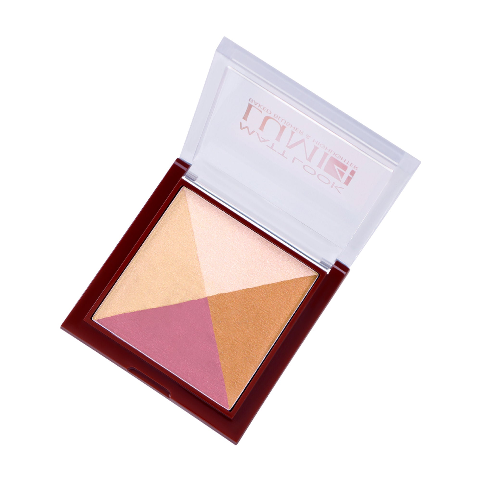 Matt Look Lumi 4 Baked Blusher & Highlighter - Lust Of Love | Grocsy