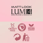 Matt Look Lumi 4 Baked Blusher & Highlighter - Lust Of Love | Grocsy