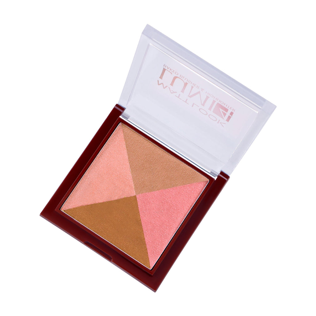 Matt Look Lumi 4 Baked Blusher & Highlighter - Fresh Glow | Grocsy