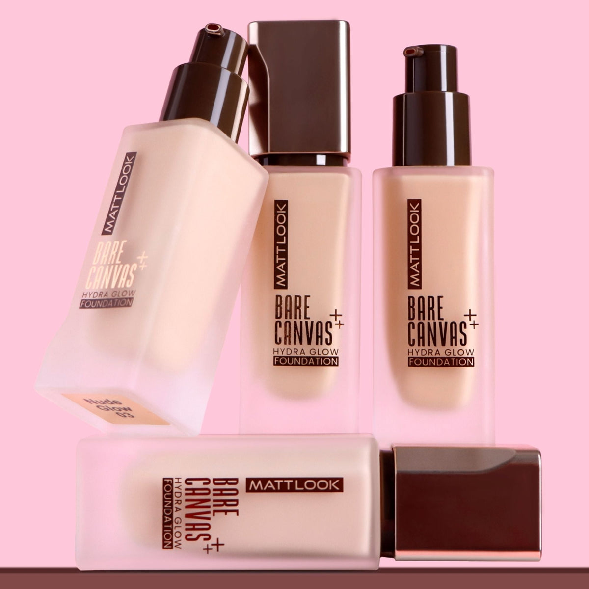 Matt Look Bare Canvas Hydra Foundation - Rose Glow | Grocsy