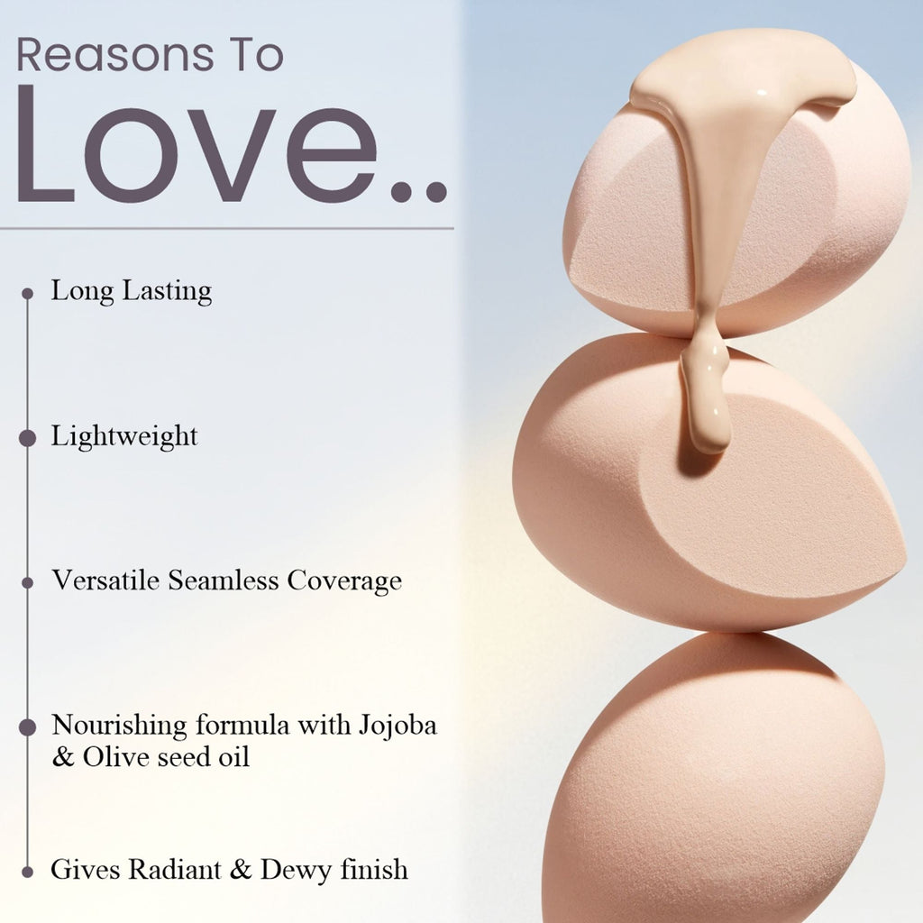 Matt Look Bare Canvas Hydra Foundation - Rose Glow | Grocsy