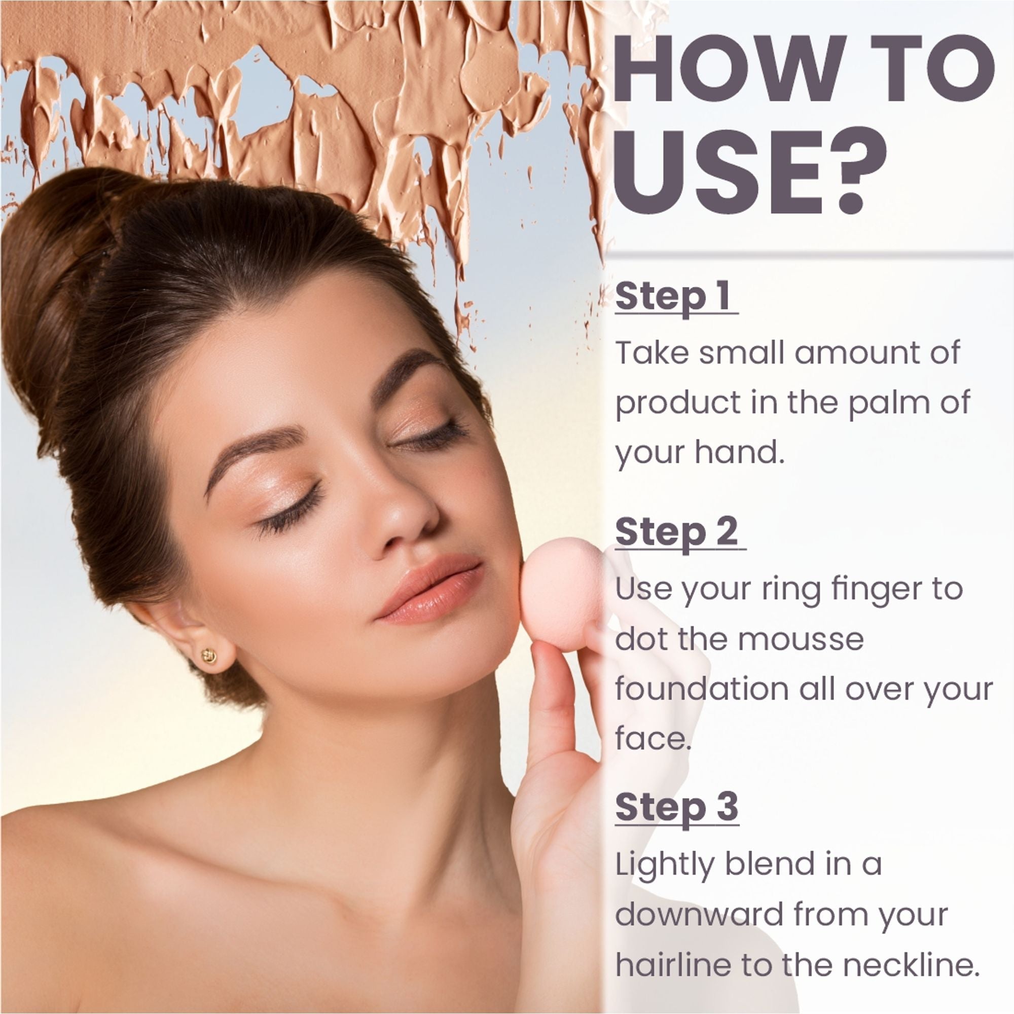 Matt Look Bare Canvas Hydra Foundation - Peach Glow | Grocsy