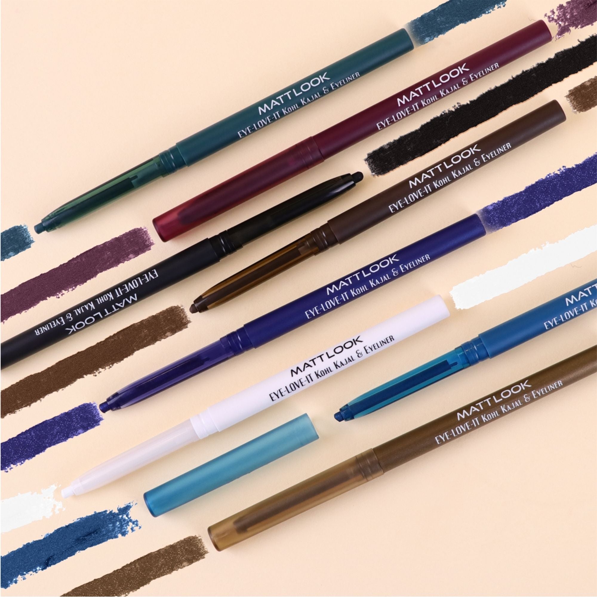 Matt Look Eye Love It Kohl Kajal & Eyeliner - Green | Grocsy