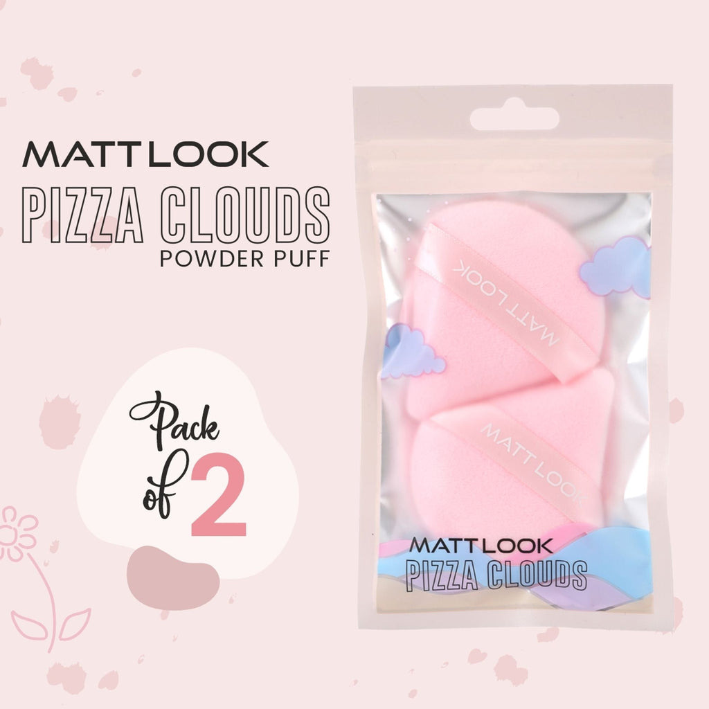 Matt Look Pizza Clouds Powder Pink Puff - Pack Of 2 | Grocsy