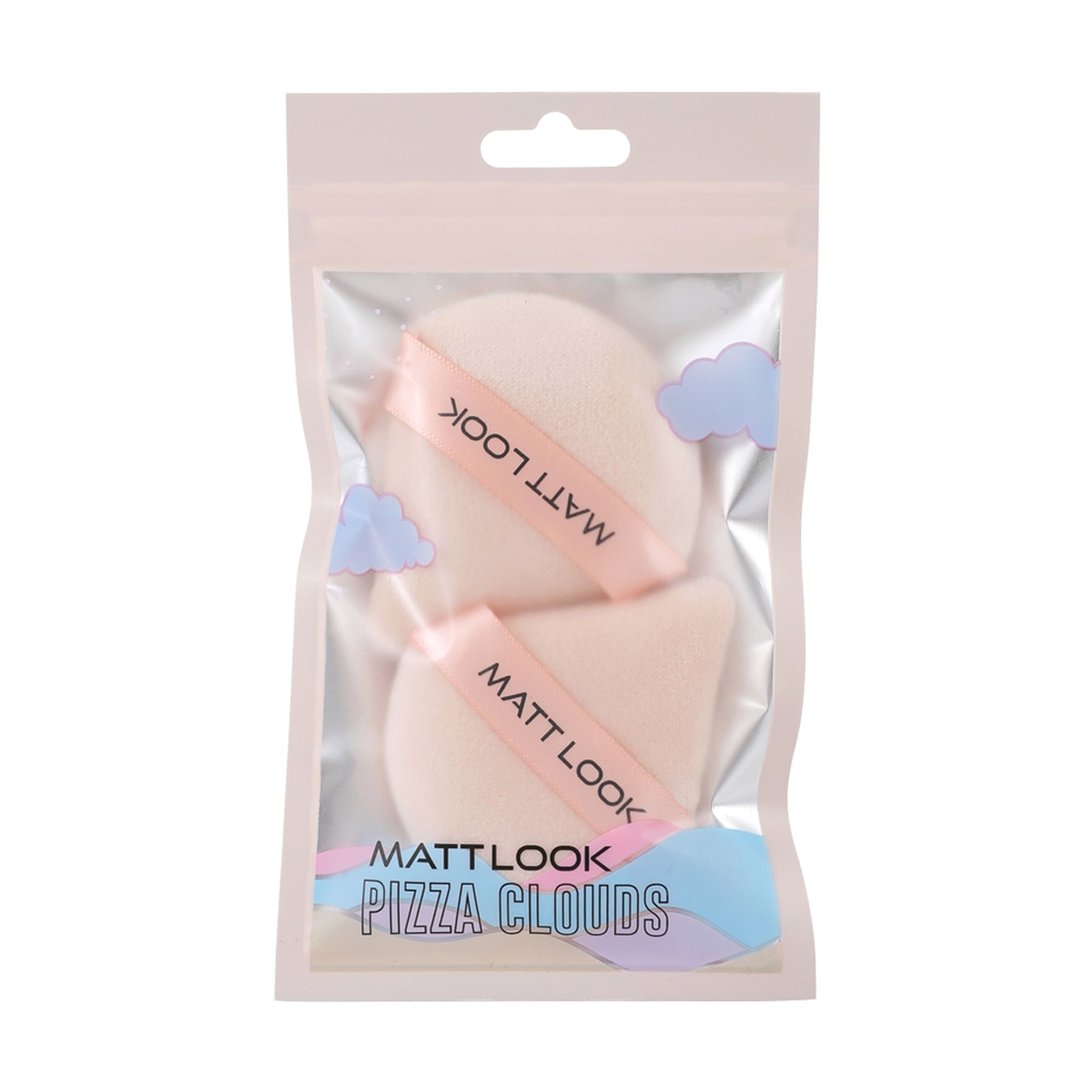 Matt Look Pizza Clouds Powder Beige Puff - Pack Of 2 | Grocsy