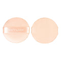 Matt Look Round Pillows Powder Beige Puff - Pack Of 2 | Grocsy