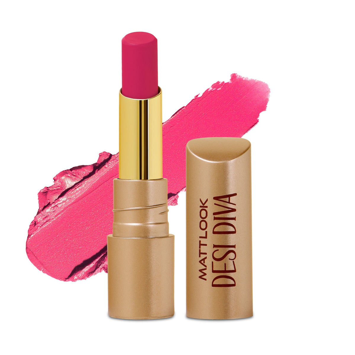 Matt Look Desi Diva HD Matte Lipstick - Bold Magenta-08 | Grocsy