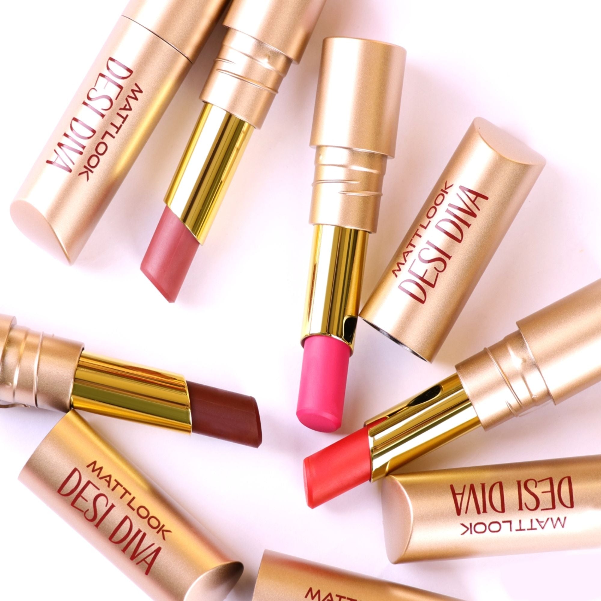 Matt Look Desi Diva HD Matte Lipstick - Maroon Fever-09 | Grocsy