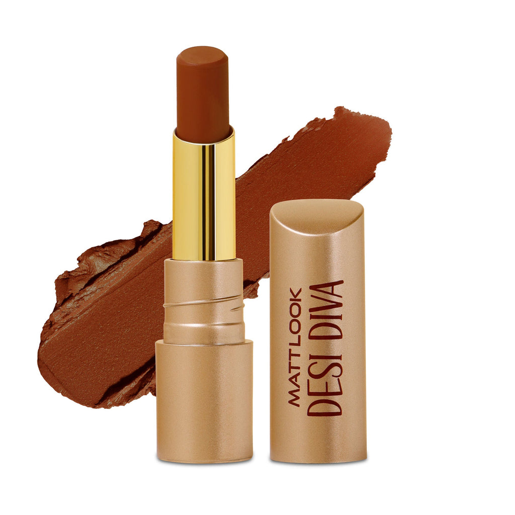 Matt Look Desi Diva HD Matte Lipstick - Dark Chocolate-17 | Grocsy