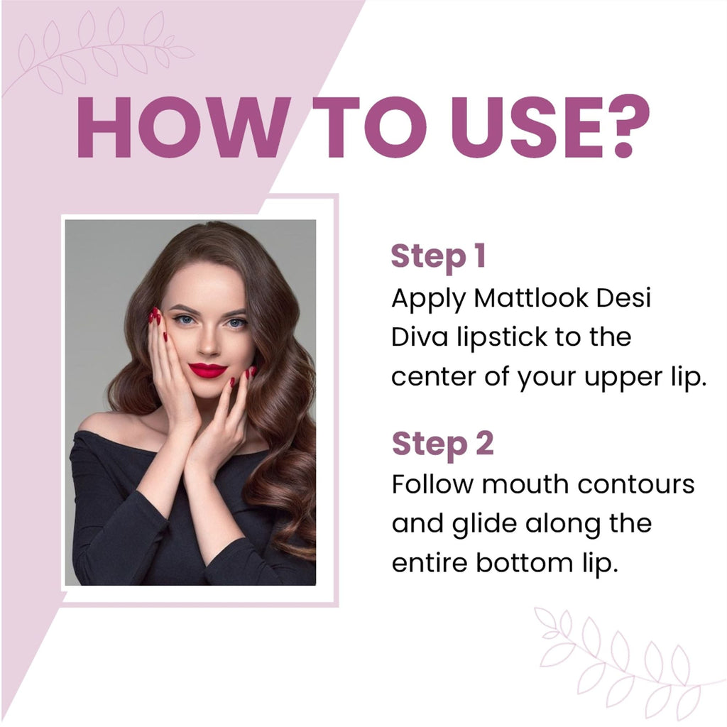 Matt Look Desi Diva HD Matte Lipstick - Soft Mauve-19 | Grocsy